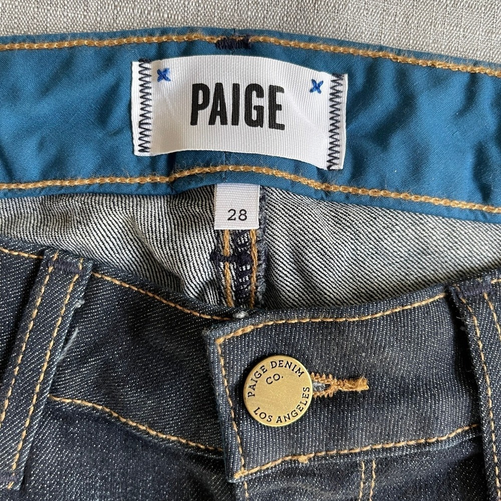 PAIGE Skyline Bootcut Jeans Flare Stretch Dark Wash Denim Women Size 28 MSRP$199 - Picture 5 of 15